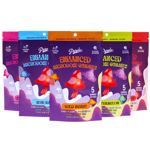 PURPLE ENHANCED MICRODOSE GUMMIES 3000MG 5CT