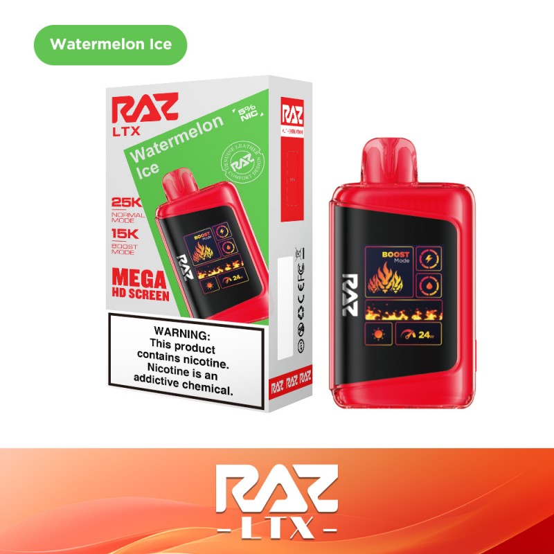RAZ LTX DC25000 PUFFS 5% DISPOSABLE BOX OF 5