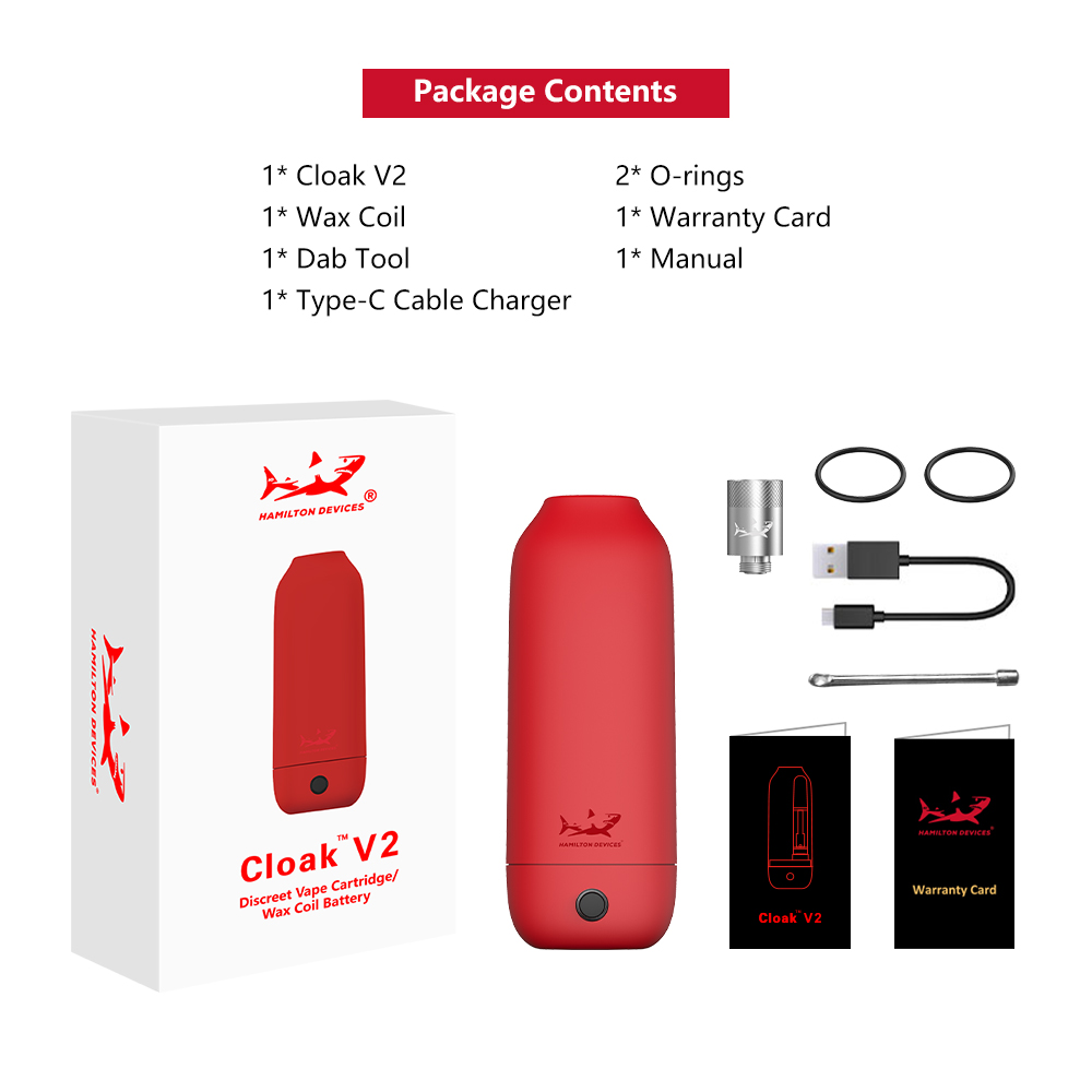 HAMILTON DEVICES CLOAK V2 CARTRIDGE VAPORIZER