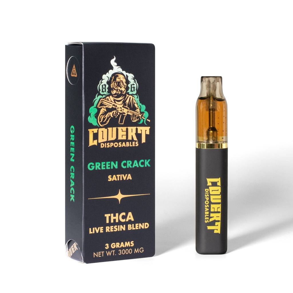 COVERT 3000G THCA+D8+THCP LIVE RESIN DISPOSABLES
