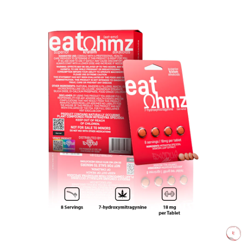 OHMZ EAT 72MG 7-Hydroxy KRATOM TABLETS 4CT