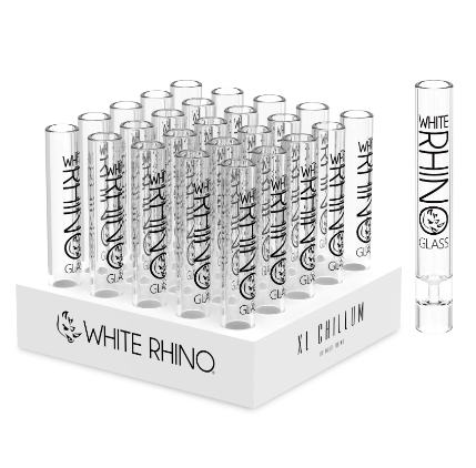 WHITE RHINO XL CHILLUM 25CT DISPLAY