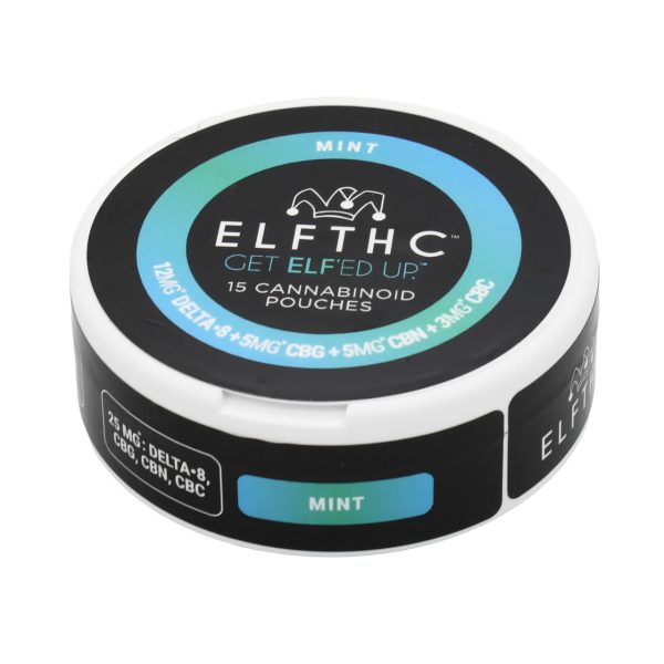 ELF THC DELTA 8 CBG CBN CBC  POUCHES 25MG 15CT