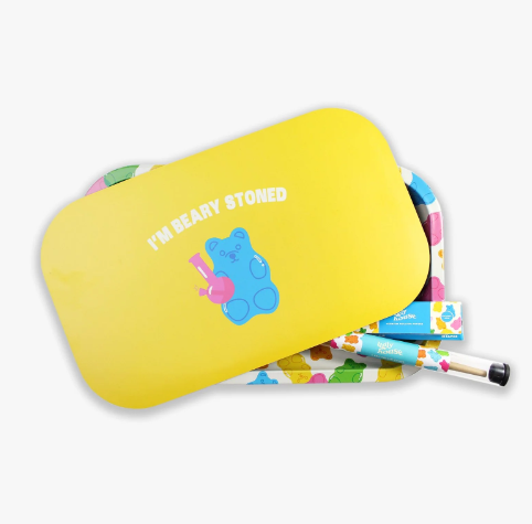 UGLY HOUSE HOLOGRAPHIC ROLLING TRAY BUNDLE I'M BEARY STONED