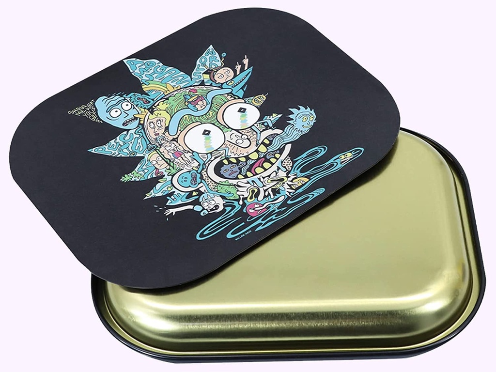 SMALL METAL TRAY WITH COVER ASSORTED DESIGN #17010003