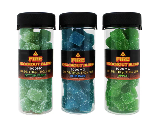 GOLD SPECTRUM KNOCKOUT BLEND D9 D8 THCP THCA CBN GUMMIES 1000MG 40CT JAR