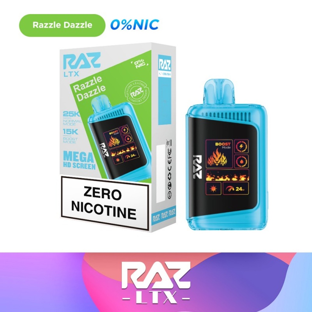 RAZ LTX DC25000 0% DISPOSABLE BOX OF 5