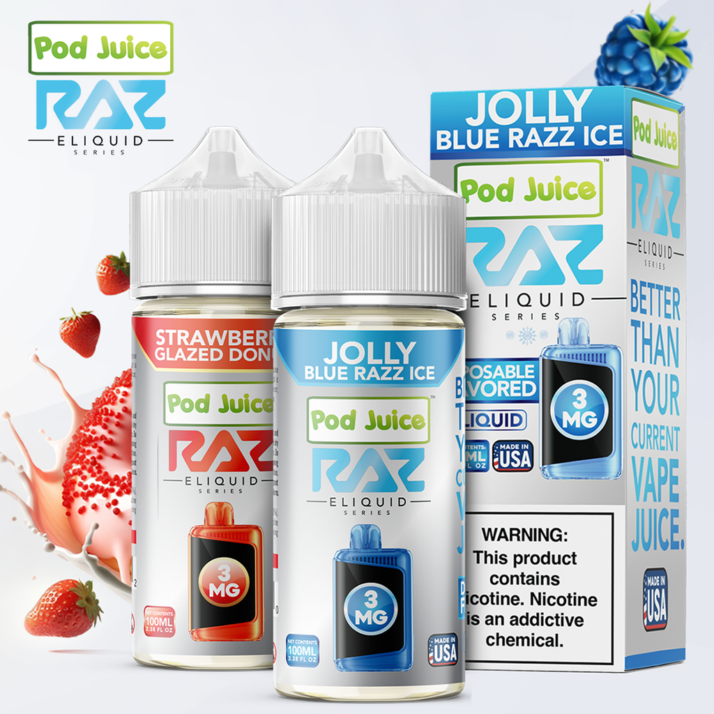 POD JUICE X RAZ SYNTHETIC NICOTINE 100ML