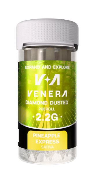 VENERA THCA DIAMOND DUSTED PRE ROLL 2.2G 10CT JAR