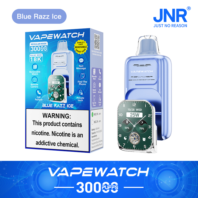 JNR VAPEWATCH 5% DISPOSABLE 30000 PUFFS BOX OF 5