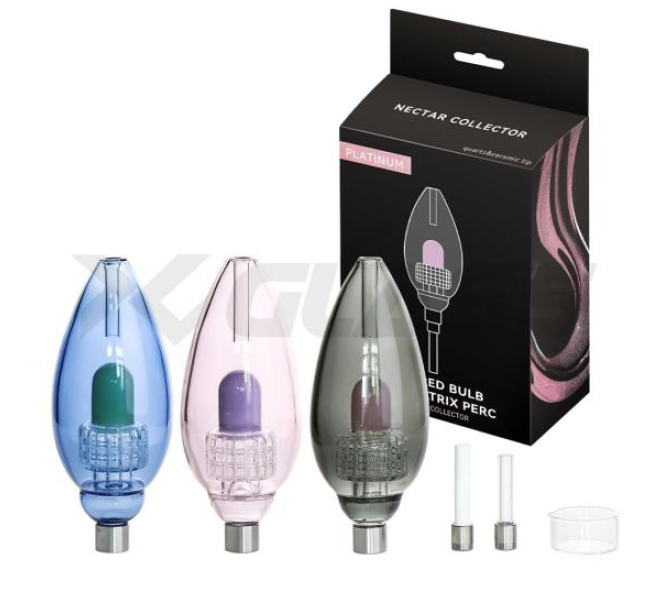 PLATINUM NECTAR COLLECTOR COLORED BULB WITH MATRIX PERC CNC-007
