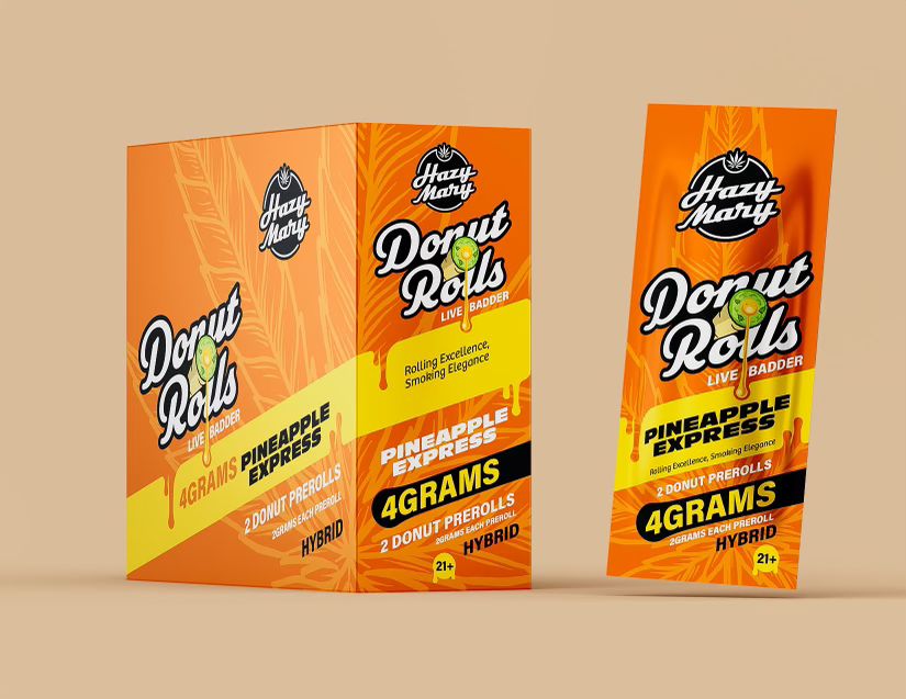HAZY MARY DONUT ROLLS LIVE BADDER 2PK 4GRAMS BOX OF 10