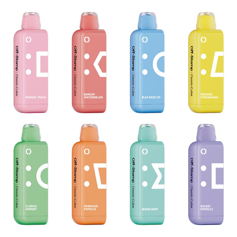 OFF-STAMP X CUBE REFILLS 25000 PUFFS 5% DISPOSABLE BOX OF 5