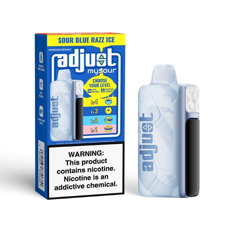 ADJUST MY SOUR 40000 PUFFS  5% DISPOSABLE BOX OF 5