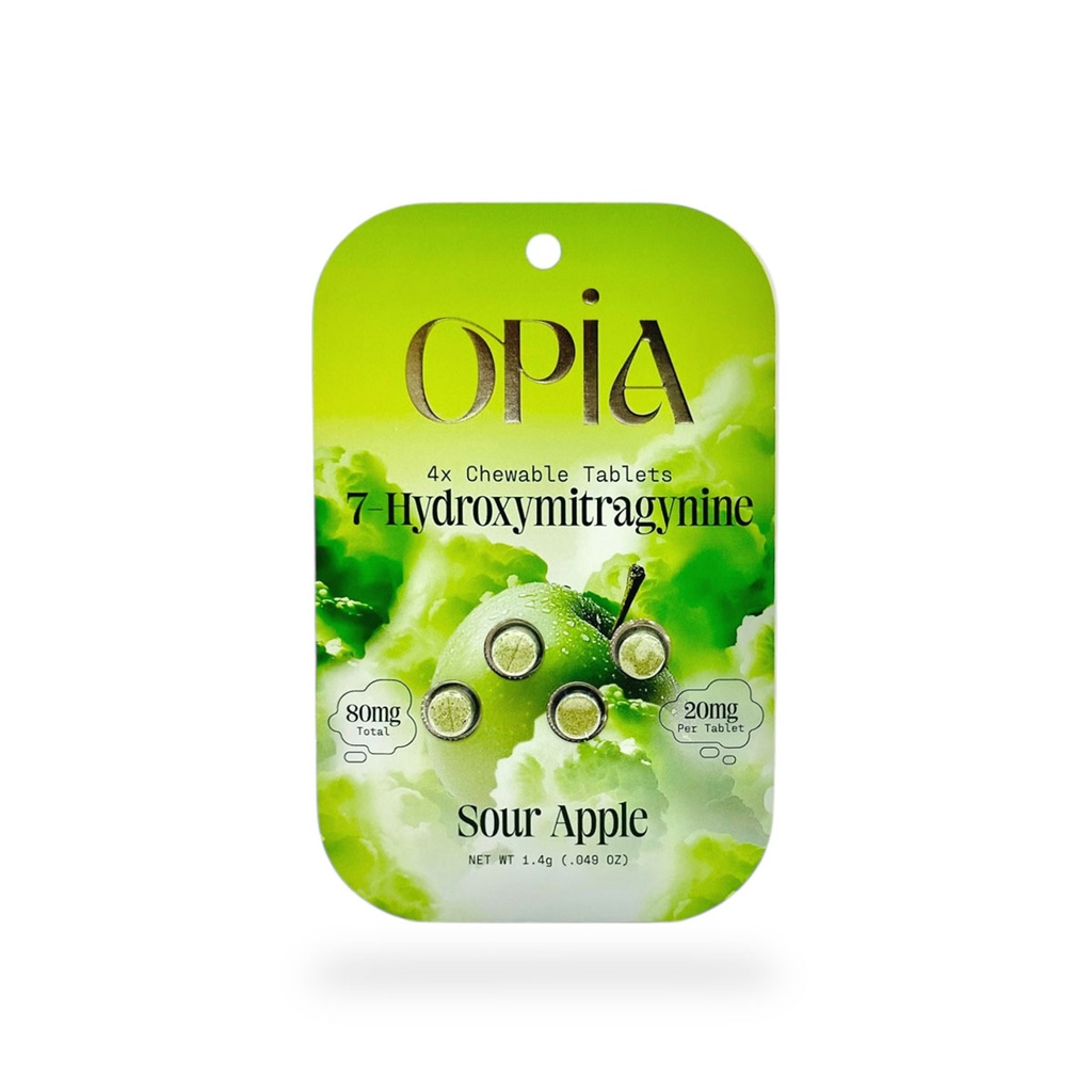 OPIA 7-HYDROXYMITRAGYNINE 20MG 4CT CHEW TABLETS