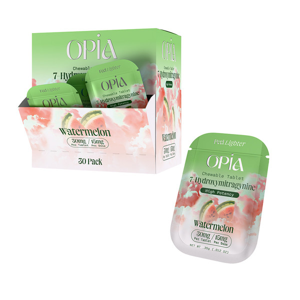 OPIA 7-HYDROXYMITRAGYNINE HIGH POTENCY 30MG 1CT CHEW TABLETS