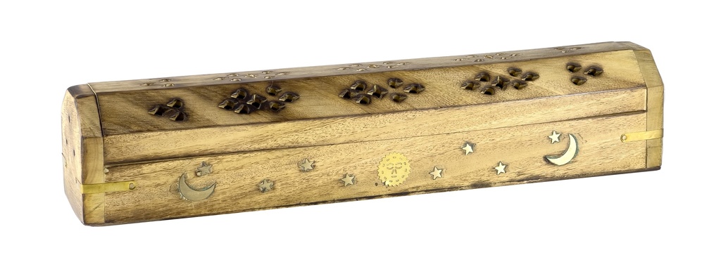 AROMAR WOOD INCENSE BOX BURNER 2CT