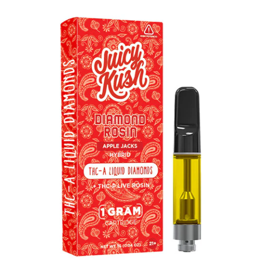 JUICY KUSH DIAMOND ROSIN THCA LIQUID DIAMOND THCP LIVE ROSIN 1G CARTRIDGE