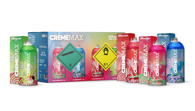 CREMEMAX NITROUS OXIDE MINI MAXED FRUIT FLAVORS 200G
