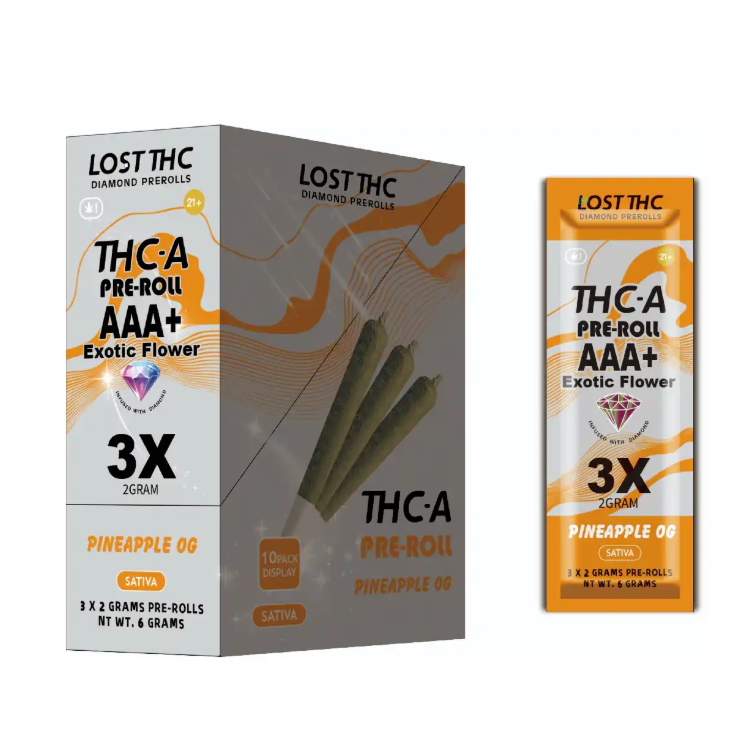 GS LOST THC AAA THCA EXOTIC PRE ROLL 3PK BOX OF 10