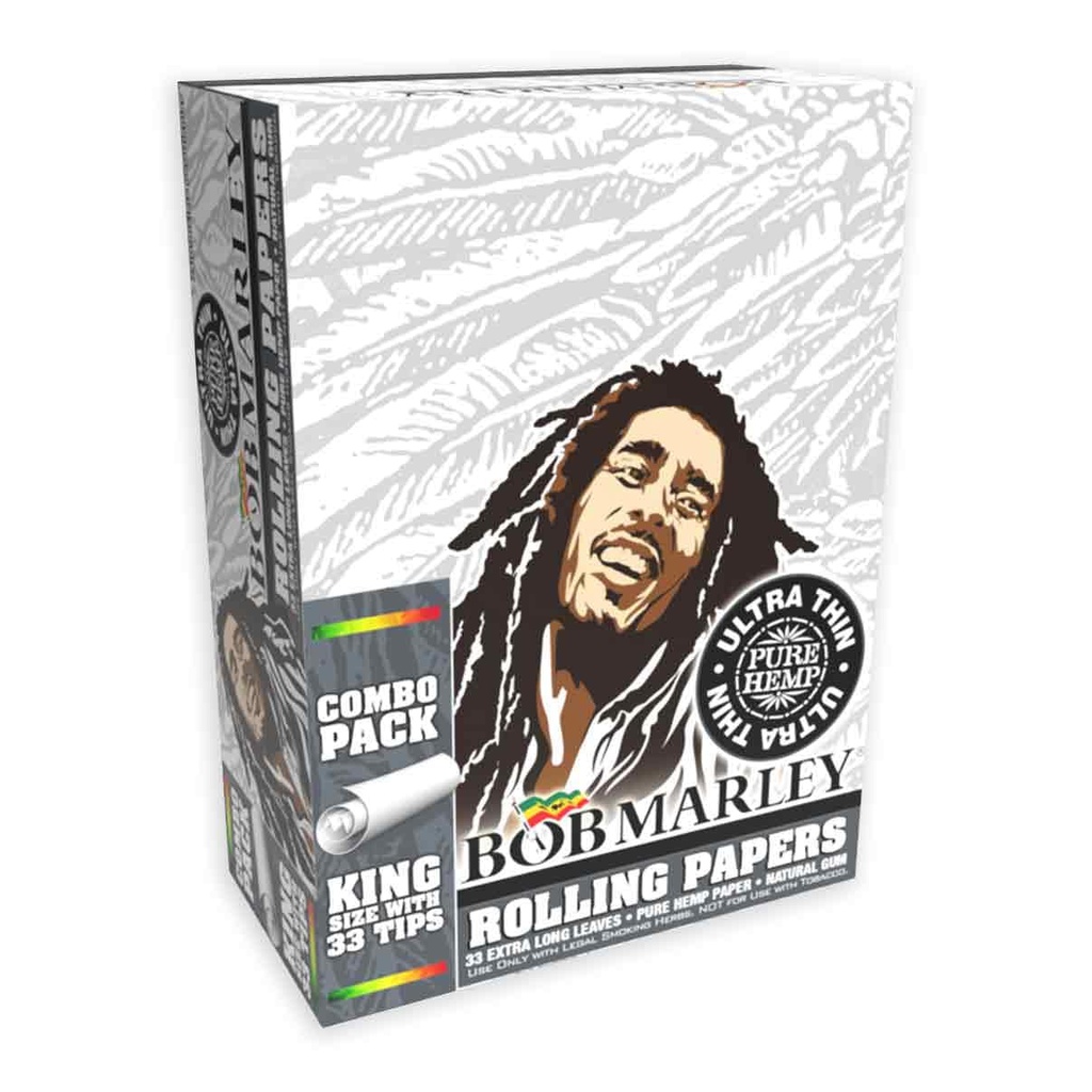 BOB MARLEY KING SIZE UKTRA WHITE WITH TIPS 24CT