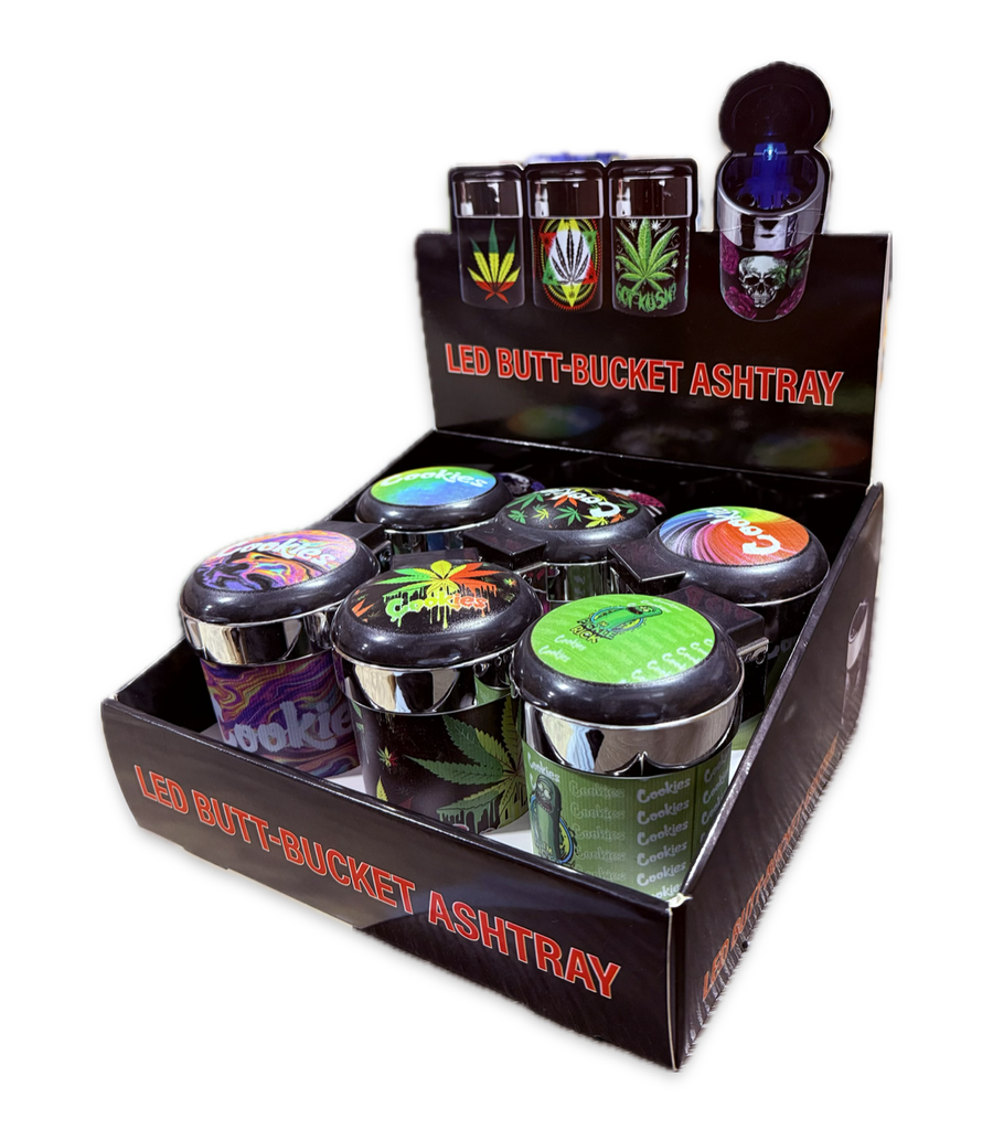 COOKIES LED CAR ASHTRAY BOX OF 6