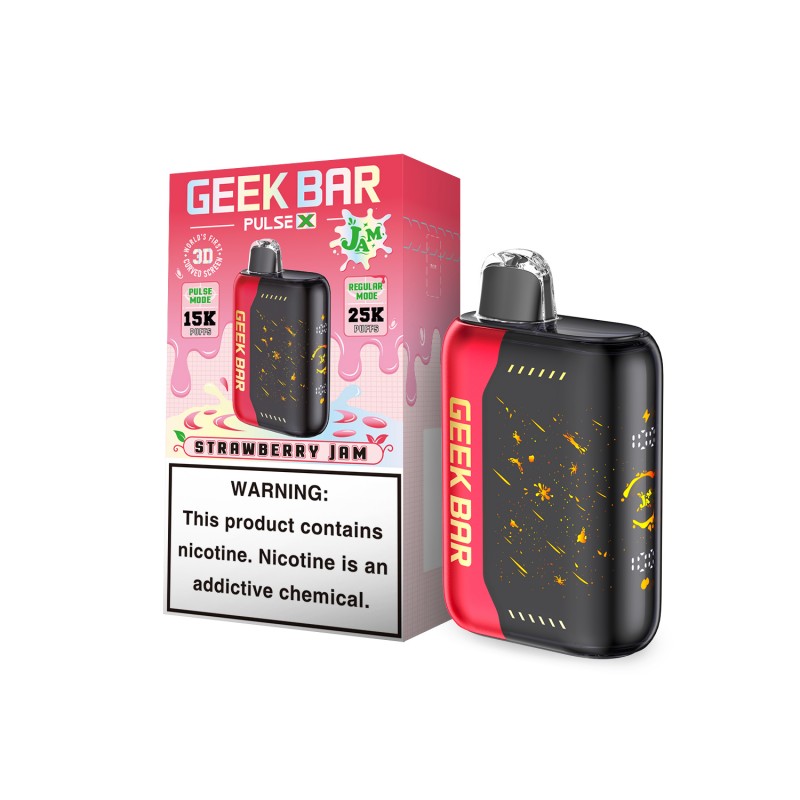 GEEK BAR PULSE X JAM EDITION 5% DISPOSABLE 25000 PUFFS BOX OF 5