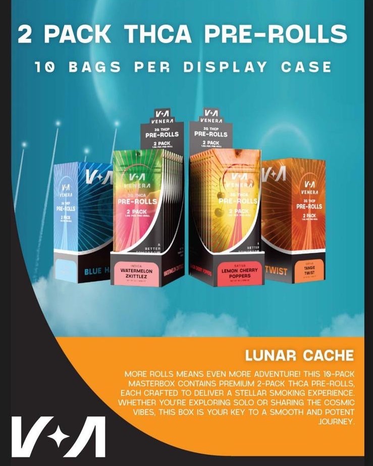 VENERA 3G THCA PRE ROLLS 2PK BOX OF 10