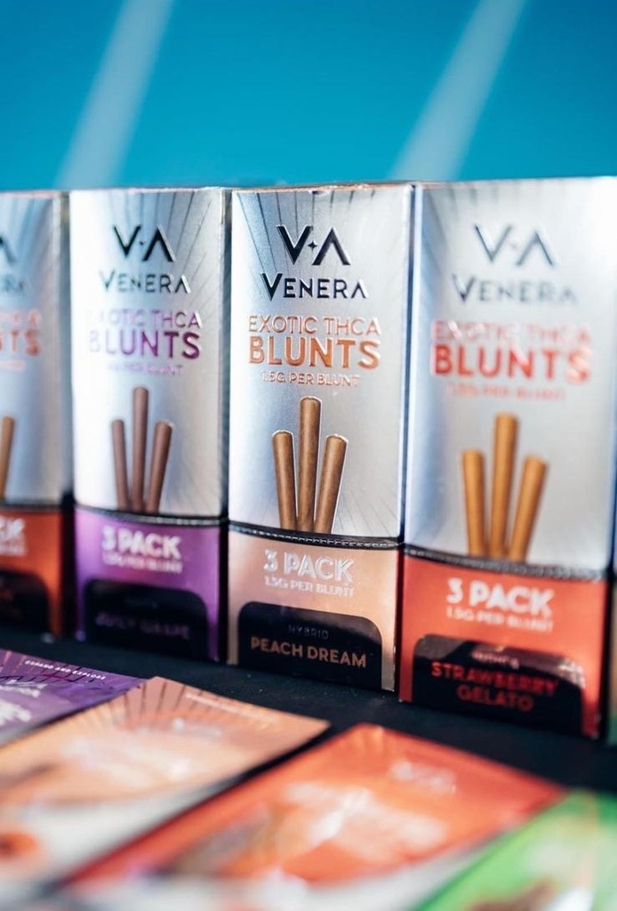 VENERA EXOTIC THCA BLUNTS 3CT 1.5 PER BLUNT BOX OF 10