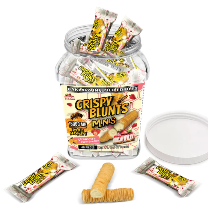 CRISPY BLUNTS MINIS MAD HONEY 15000MG 40CT JAR