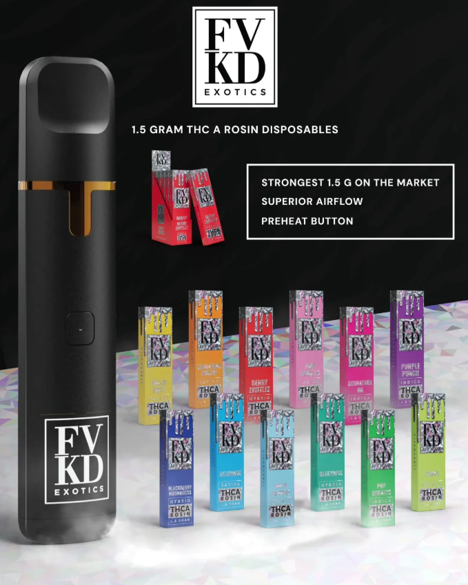 FVKD MINI EXOTICS THCA LIVE ROSIN 1.5G DISPOSABLE