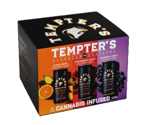 TEMPTER’S CANNABIS INFUSED THC ELEVATED SELTZERS VARIETY PACK 6CT
