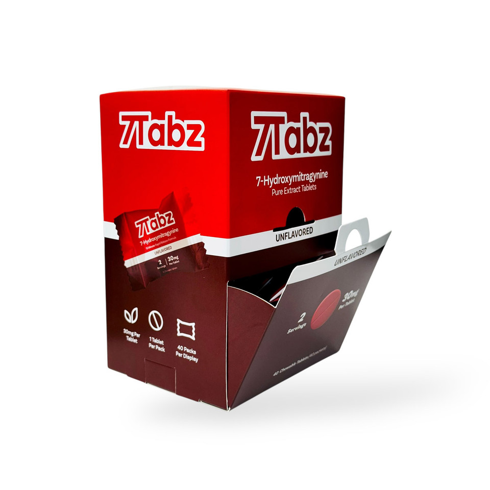 7TABZ 7-HYDROXYMITRAGYNINE RED BOX 1PK 30MG 40CT