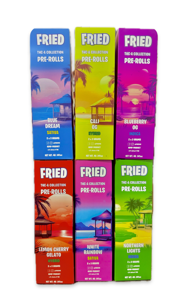 FRIED EXOTIC THCA 2G PRE ROLL 2PK 10CT