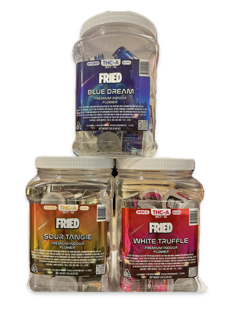 FRIED THCA PREMIUM INDOOR FLOWER 1G 25CT
