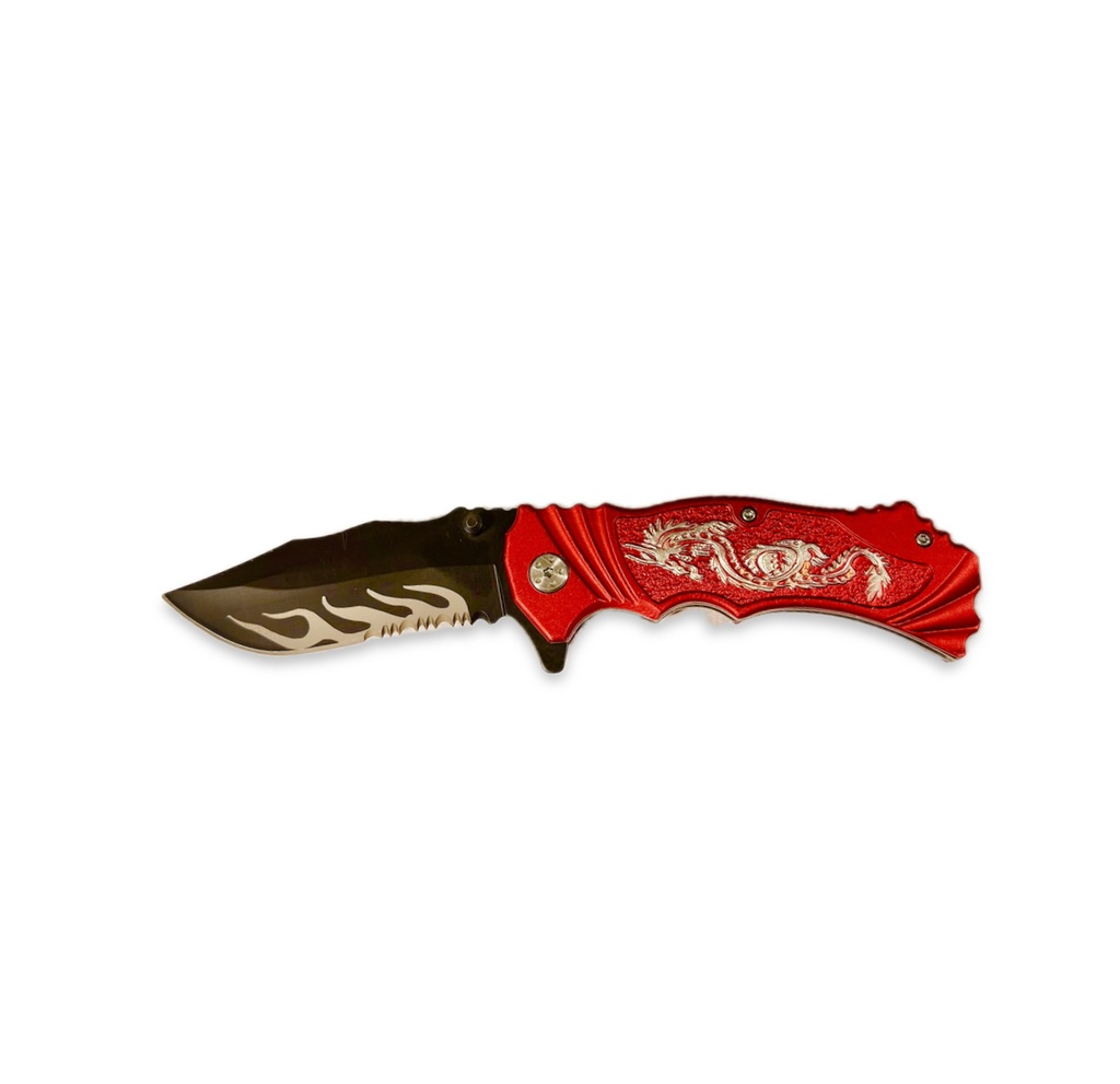 SNAKE EYE DRAGON FANTASY COLLECTION SPRING KNIFE SE-960RD