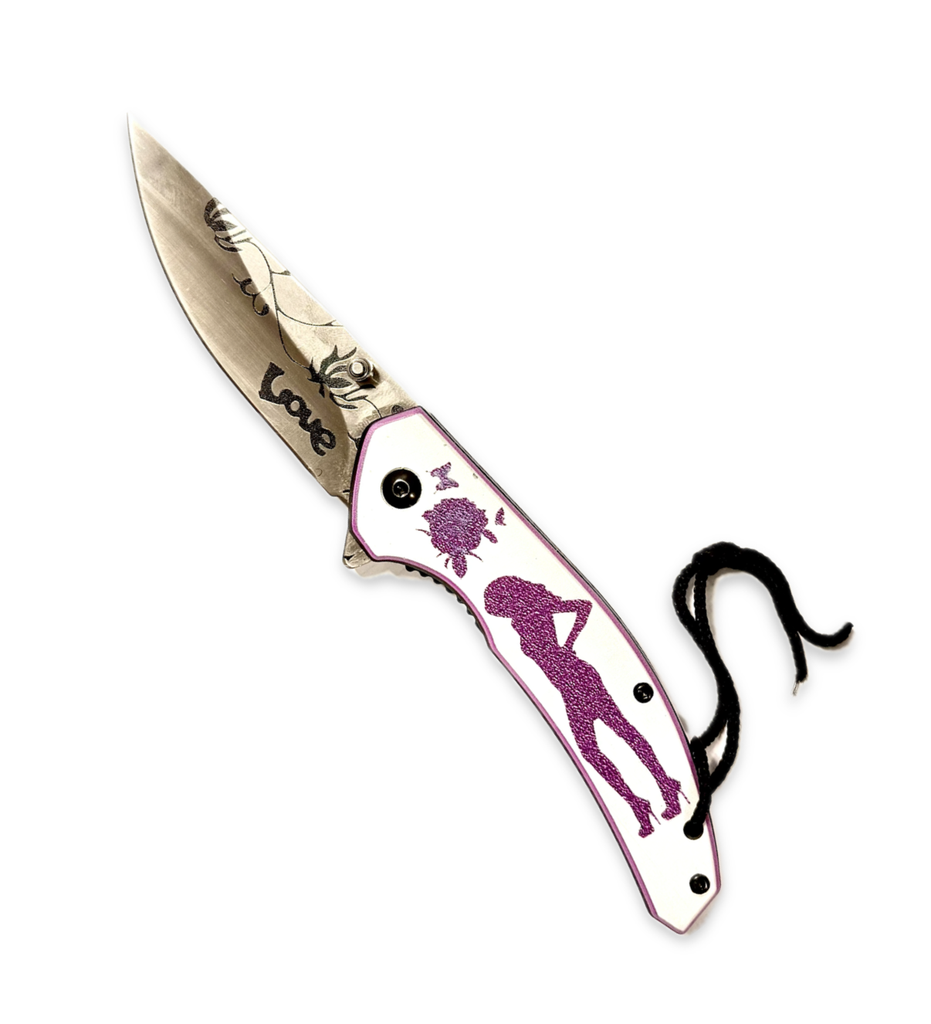 SNAKE EYE SPRING ASSISTED LADIES KNIFE SE-9285PP