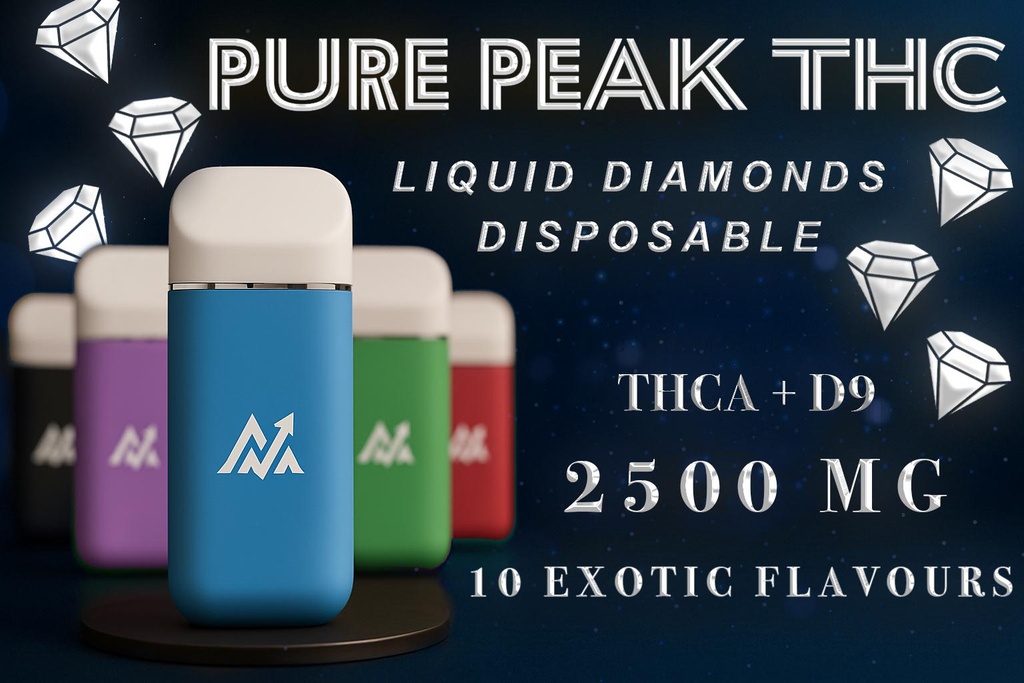 PURE PEAK THC 2500MG THCA D9 LIQUID DIAMOND DISPOSABLE