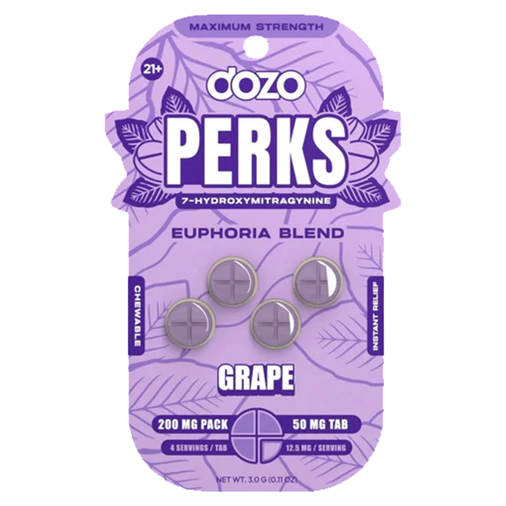 DOZO PERKS 7-HYDROXYMITRAGYNINE 50MG 4CT