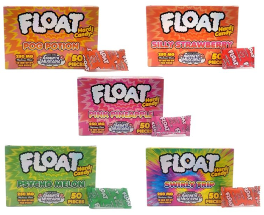 FLOAT MASHROOM 250MG HARD CANDY 50CT