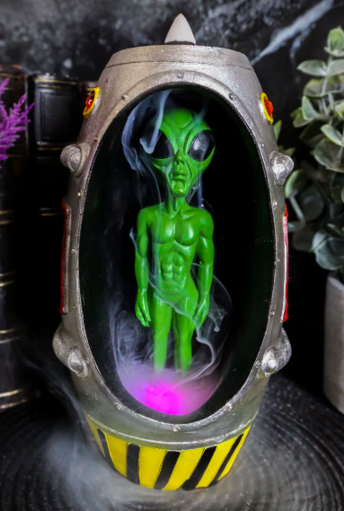 ALIEN BACK FLOW INCENSE BURNER