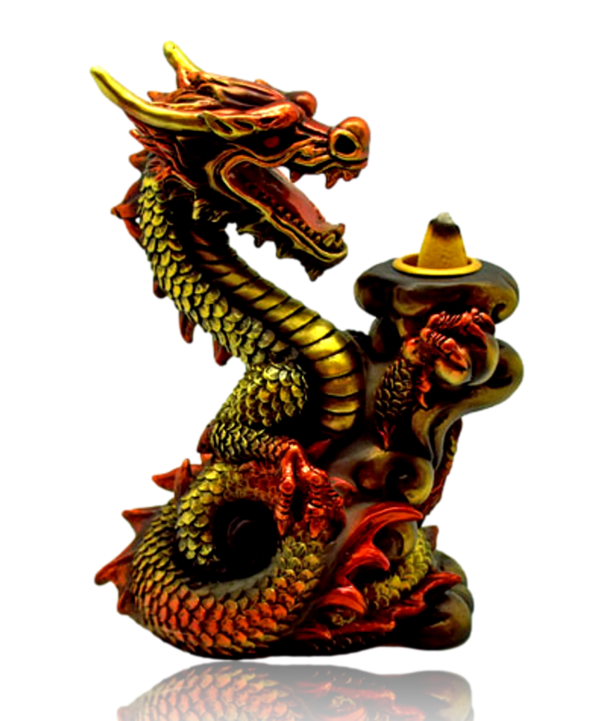 COPPER DRAGON BACK FLOW INCENSE BURNER