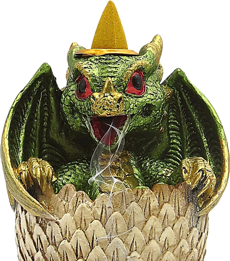 DRAGON IN EGG BACK FLOW INCENSE BURNER