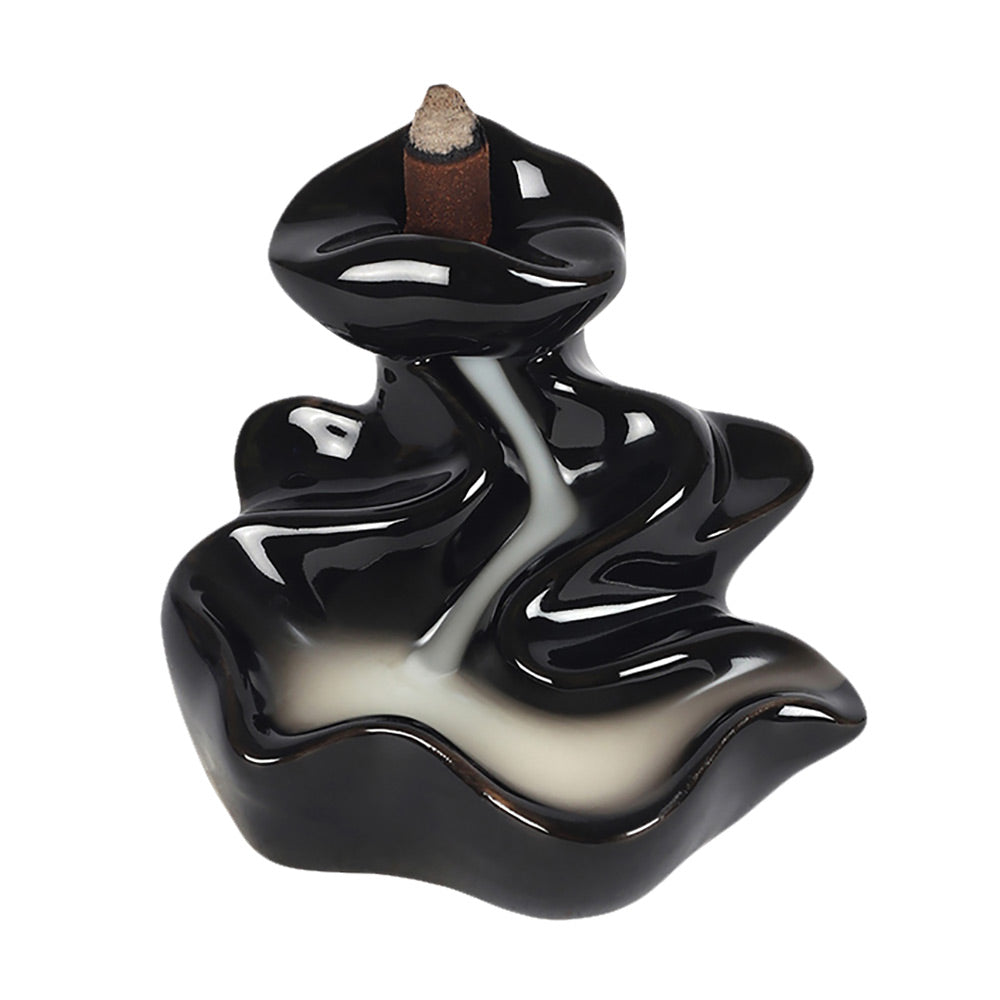 RIVER CERAMIC BACK FLOW INCENSE BURNER