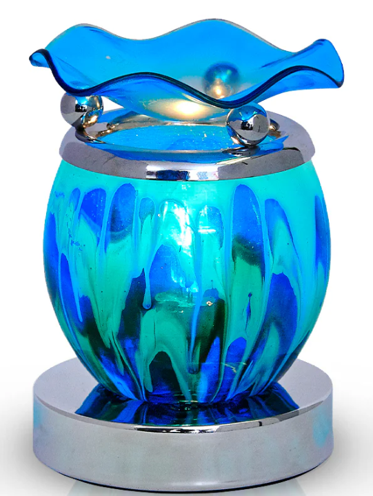 AROMAR OIL & WAX WARMER TOUCH LAMP MELTED