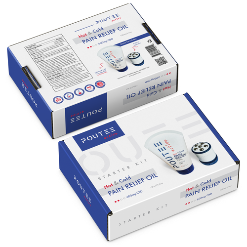 POUTEE ACTIVE CBD HOT & COLD PAIN RELIEF OIL STARTER KIT