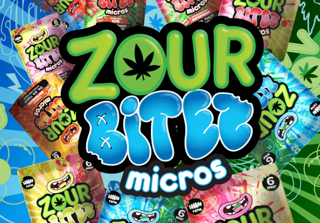 ZOUR BITEZ MICROS D8 D9 THCP GUMMIES 3000MG 6CT 20PK