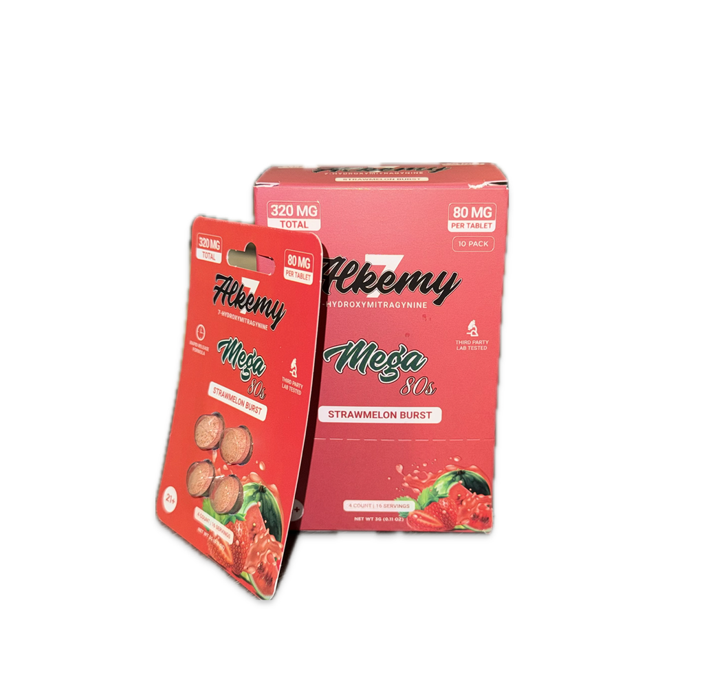 ALKEMY 7-HYDROXYMITRAGYNINE 80MG 4CT TOTAL 320MG