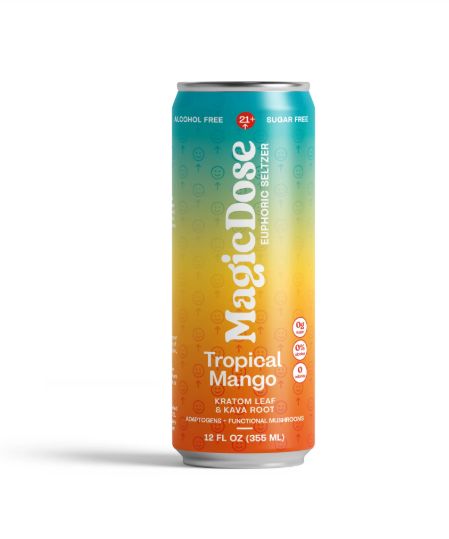 MAGICDOSE EUPHORIC SELTZER KRATOM + KAVA + MUSHROOMS 12OZ