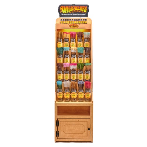 WILD BERRY SMALL END CAP KIT 20 FRAGRANCE + OILS LIGHTED DISPLAY